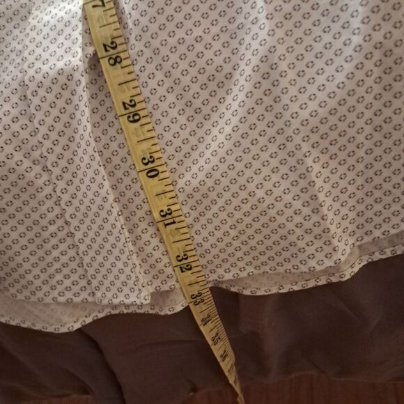 Michael Kors Shirt Men's Large 16 White Printed Slim Fit Office Career - Picture 10 of 10